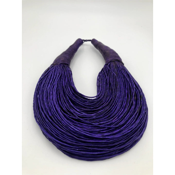 Aziza Genuine leather Multi - strand Statement necklace - Trufacebygrace