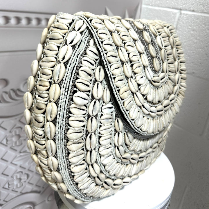 Bahari Luxe Cowry Shell Clutch - Trufacebygrace