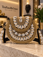 Bahari Luxe Cowry Shell Clutch - Trufacebygrace