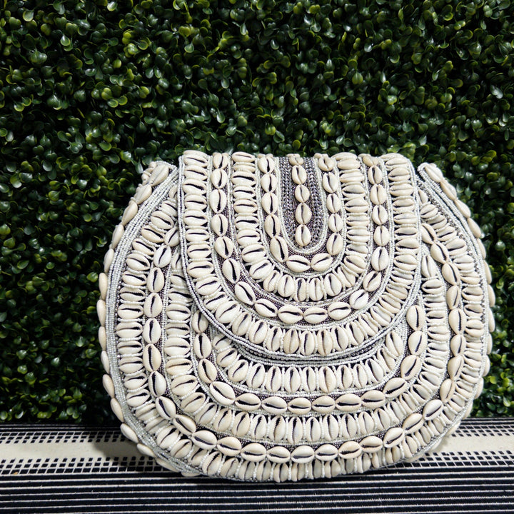 Bahari Luxe Cowry Shell Clutch - Trufacebygrace