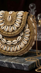 Bahari Luxe Cowry Shell Clutch - Trufacebygrace