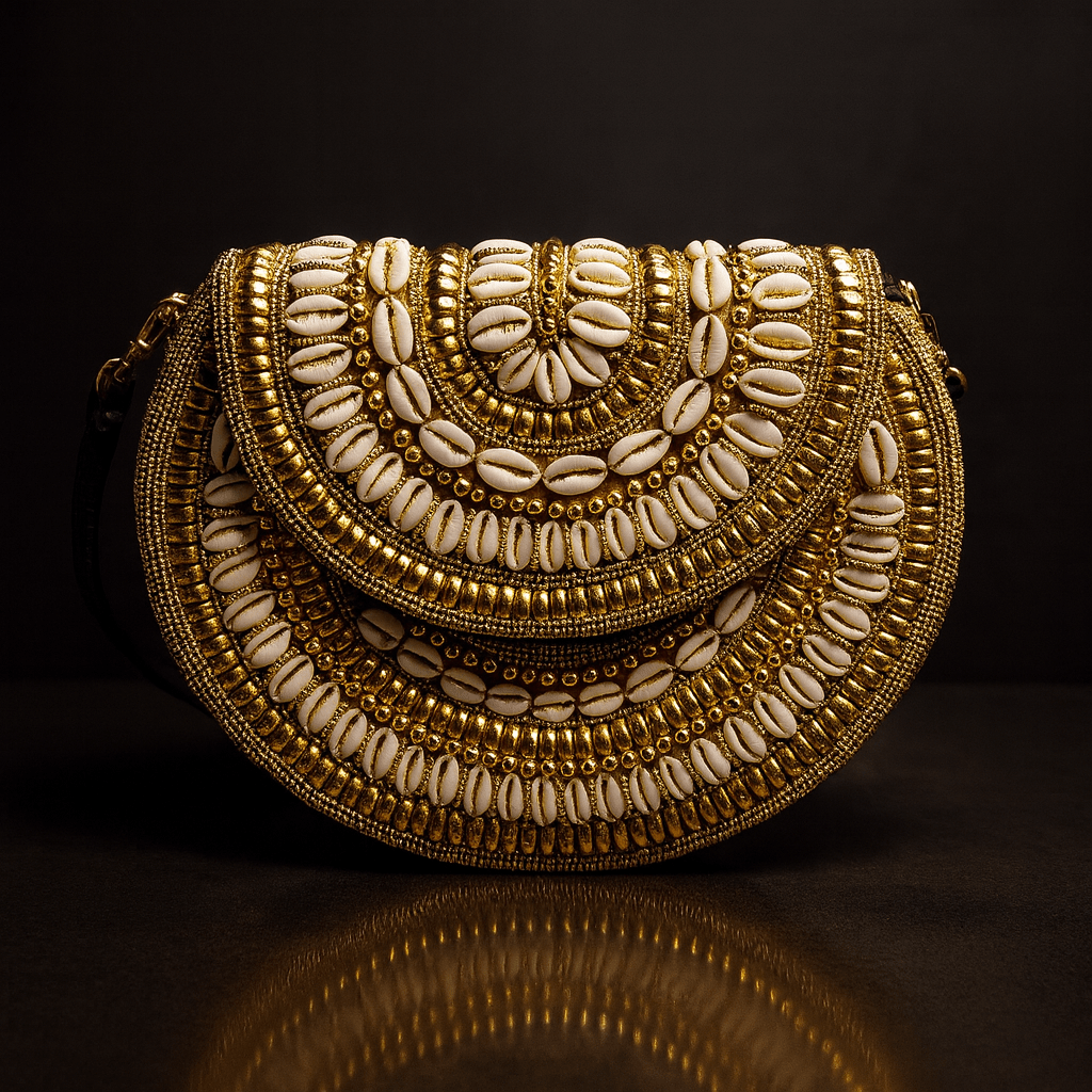 Bahari Luxe Cowry Shell Clutch - Trufacebygrace
