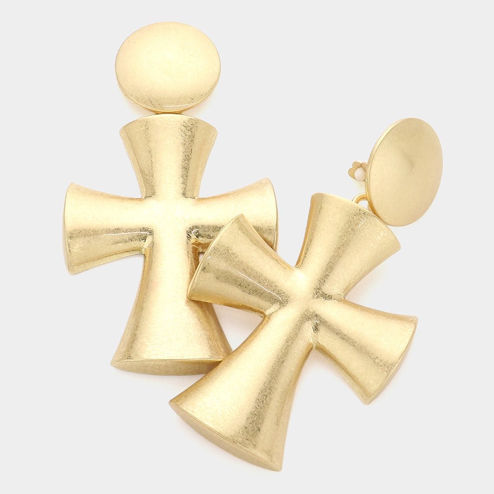 Bahati Cross Clip - On Earring - Trufacebygrace