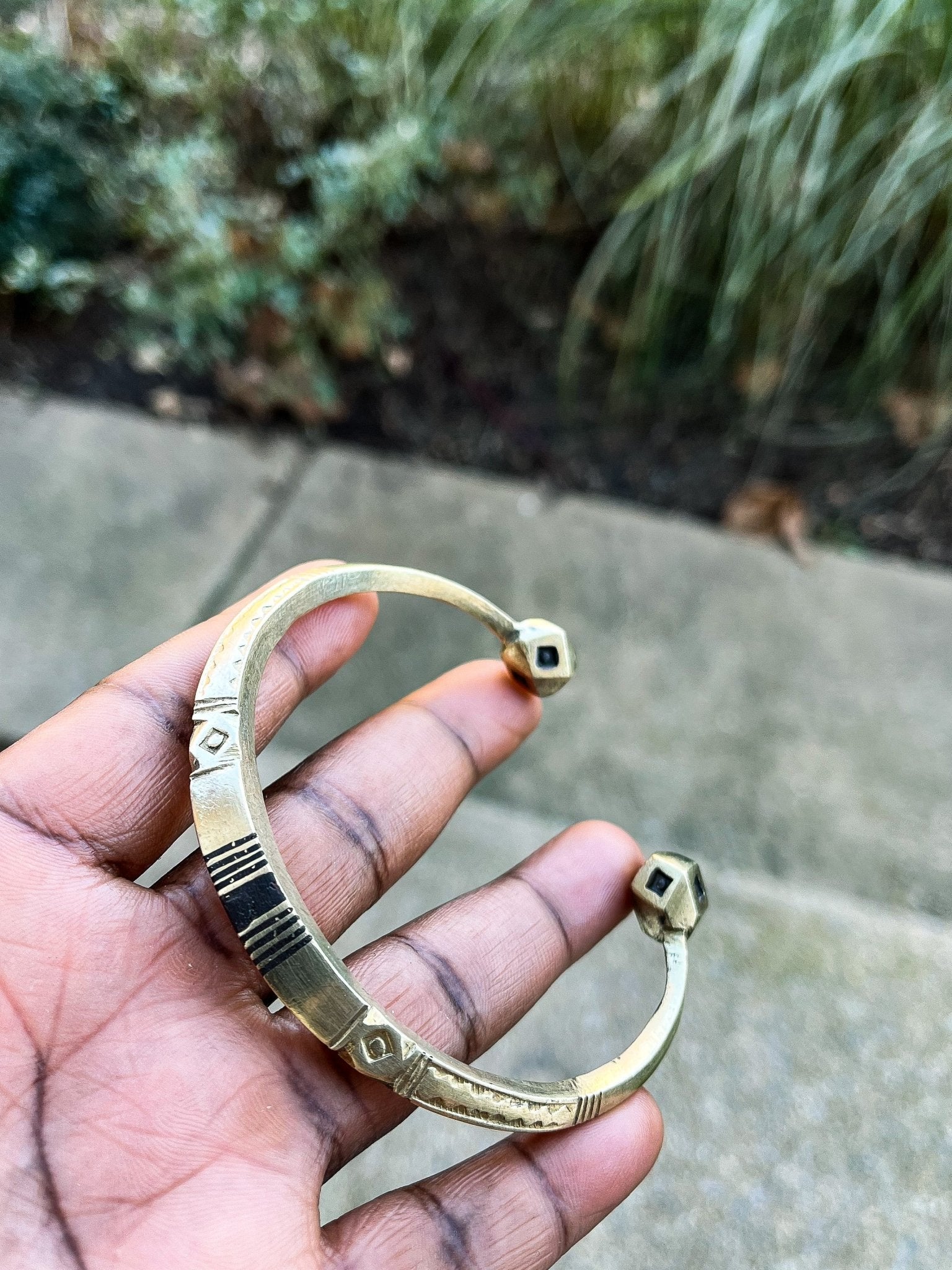Exceptional Quality Large Copper Tuareg Bracelet - Niger