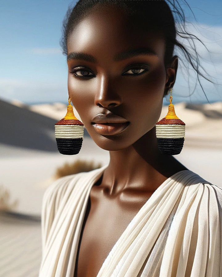 Bambaro Basket Earrings - Trufacebygrace