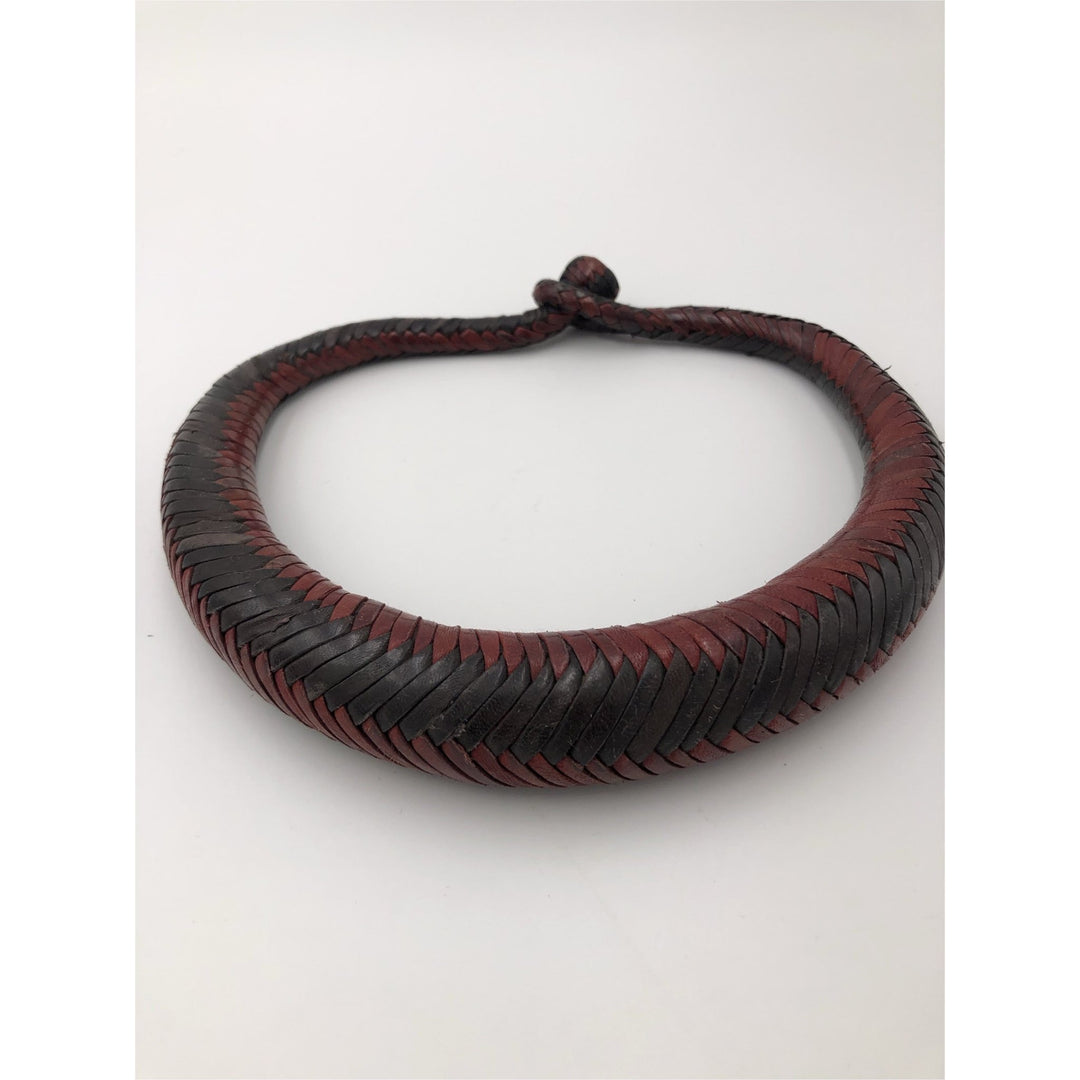 Bankula Genuine leather BIG chunky necklace - Trufacebygrace