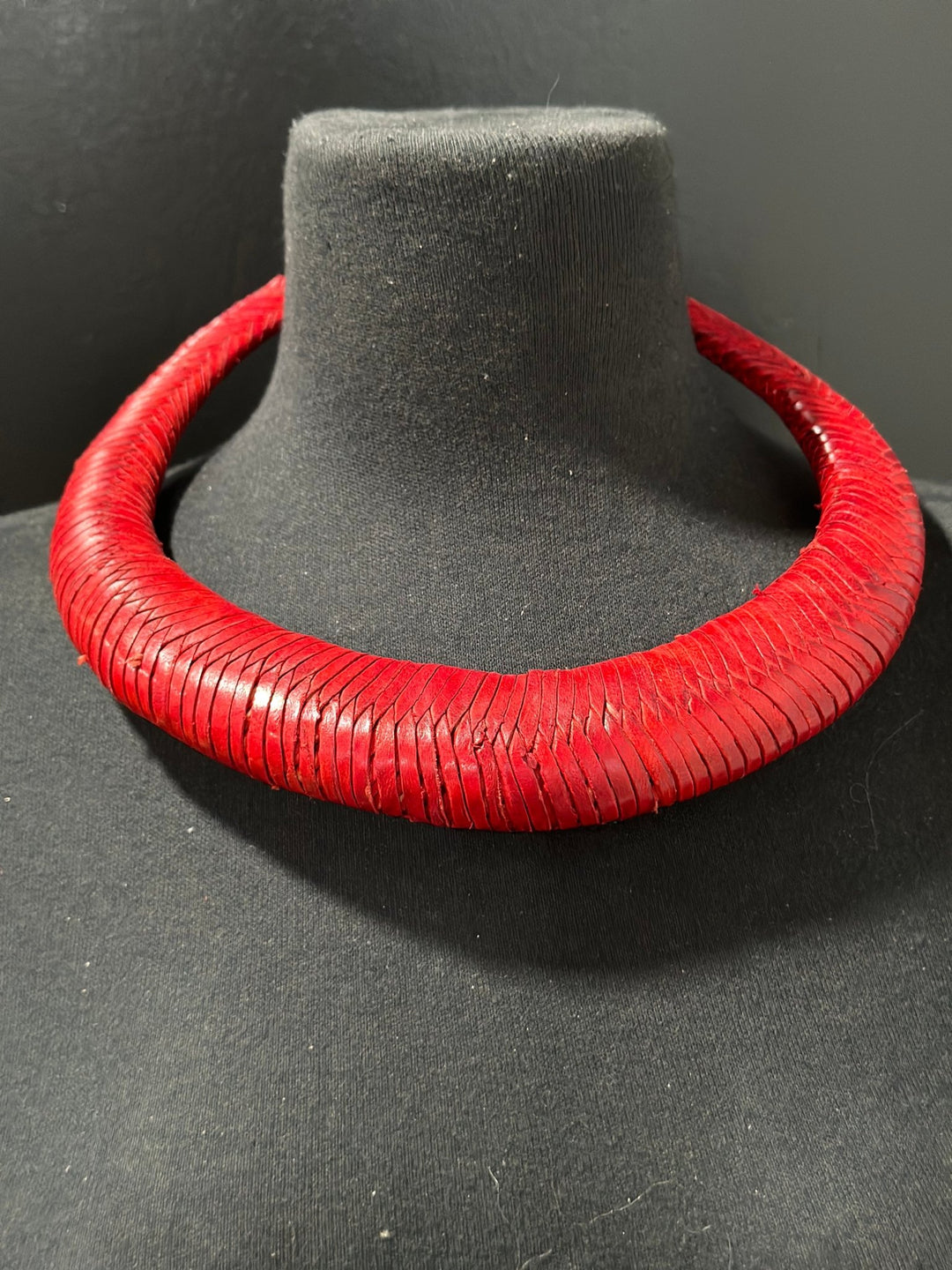 Bankula Genuine leather BIG chunky necklace - Trufacebygrace