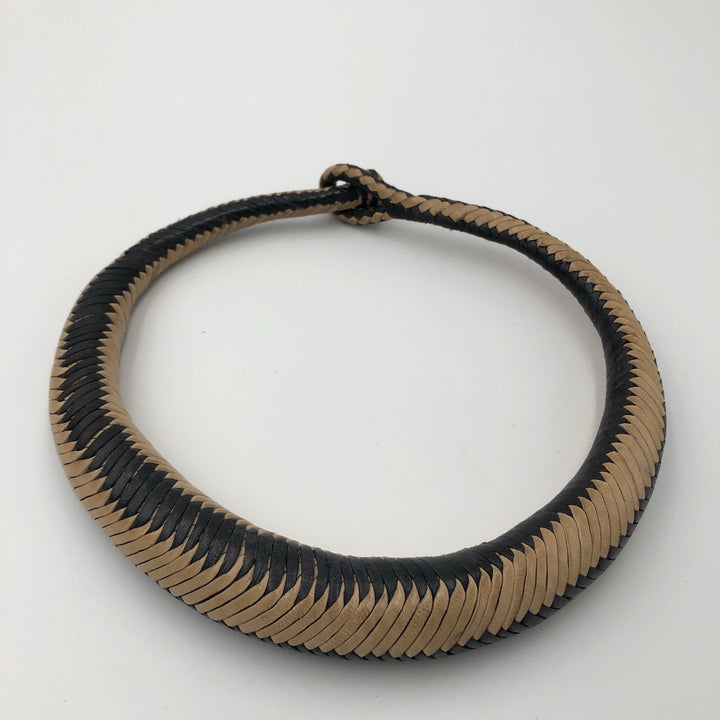 Bankula Genuine leather BIG chunky necklace - Trufacebygrace