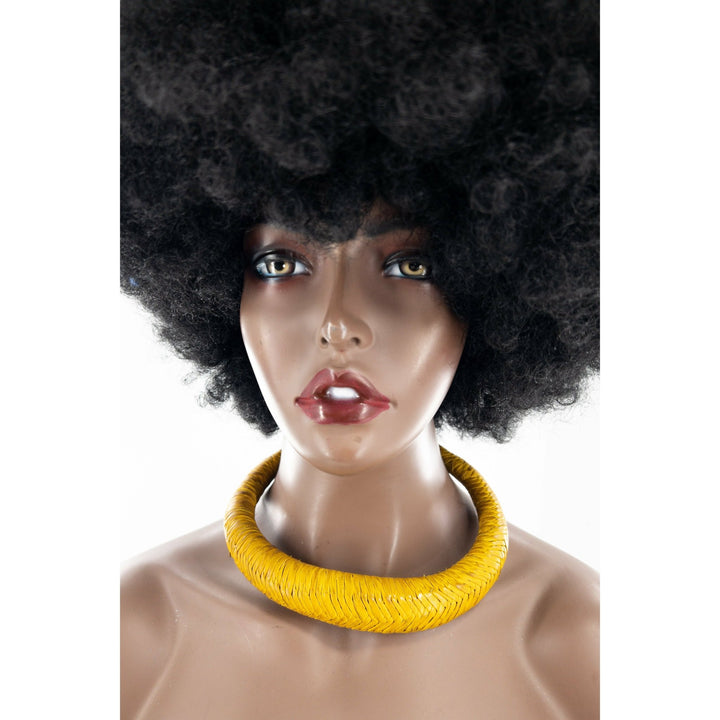 Bankula Genuine leather BIG chunky necklace - Trufacebygrace