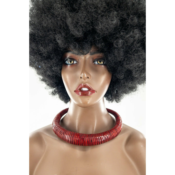 Bankula Genuine leather BIG chunky necklace - Trufacebygrace