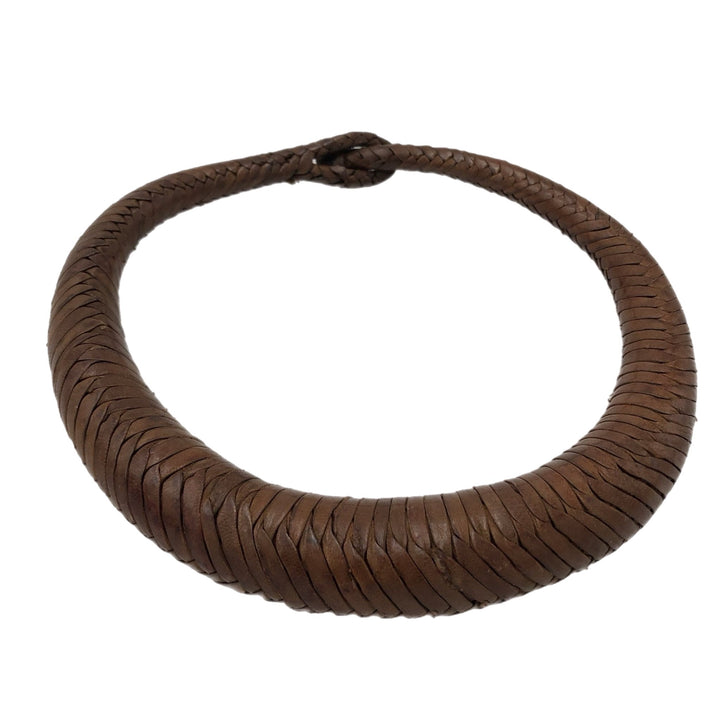 Bankula Genuine leather BIG chunky necklace - Trufacebygrace