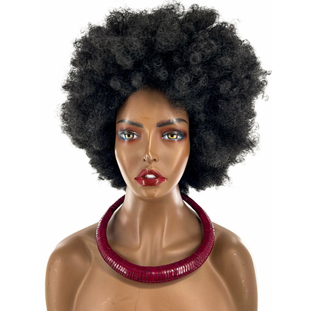 Bankula Genuine leather BIG chunky necklace - Trufacebygrace