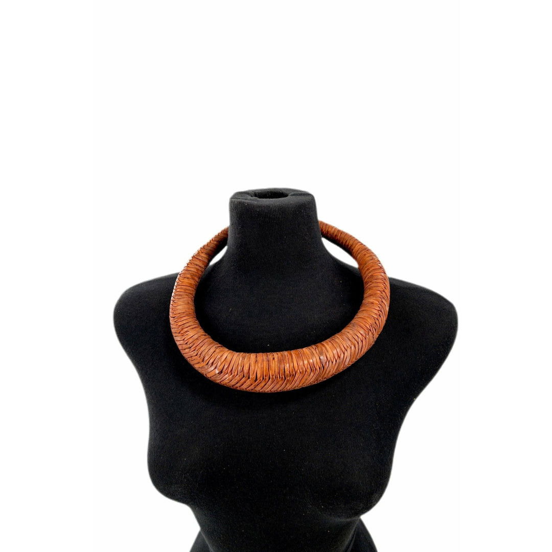 Bankula Genuine leather BIG chunky necklace - Trufacebygrace