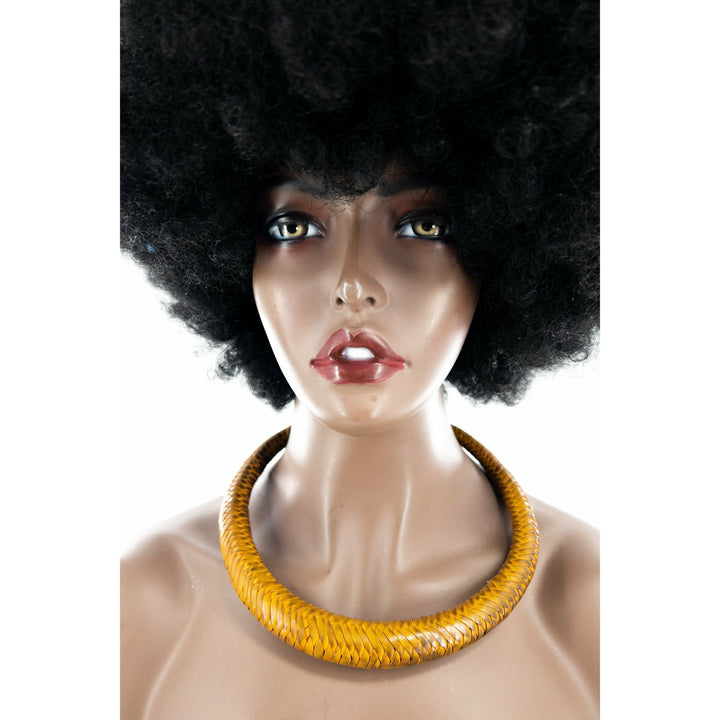 Bankula Genuine leather BIG chunky necklace - Trufacebygrace