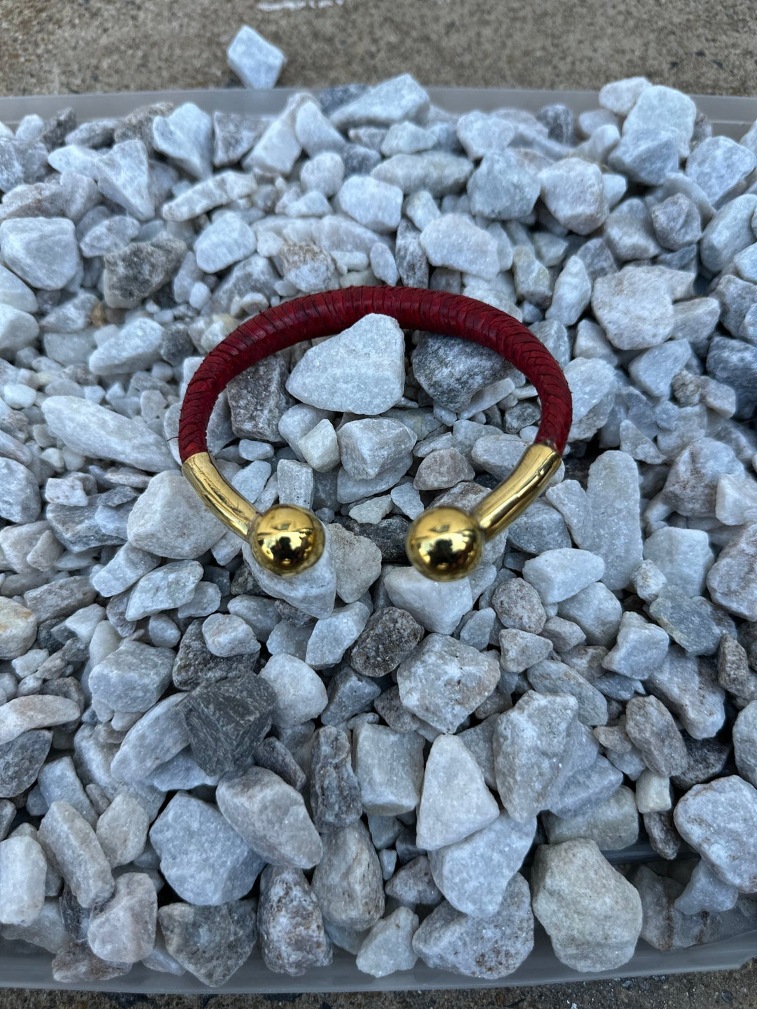 Bankula Leather with Brass Bracelets - Trufacebygrace