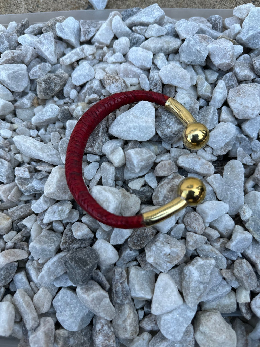 Bankula Leather with Brass Bracelets - Trufacebygrace