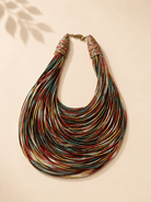 Bantama Layered Thread Statement Necklace - Trufacebygrace