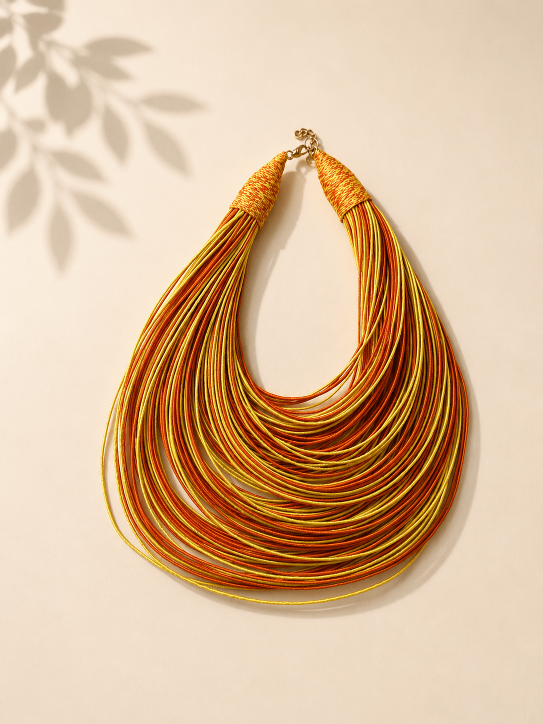 Bantama Layered Thread Statement Necklace - Trufacebygrace