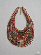 Bantama Layered Thread Statement Necklace - Trufacebygrace