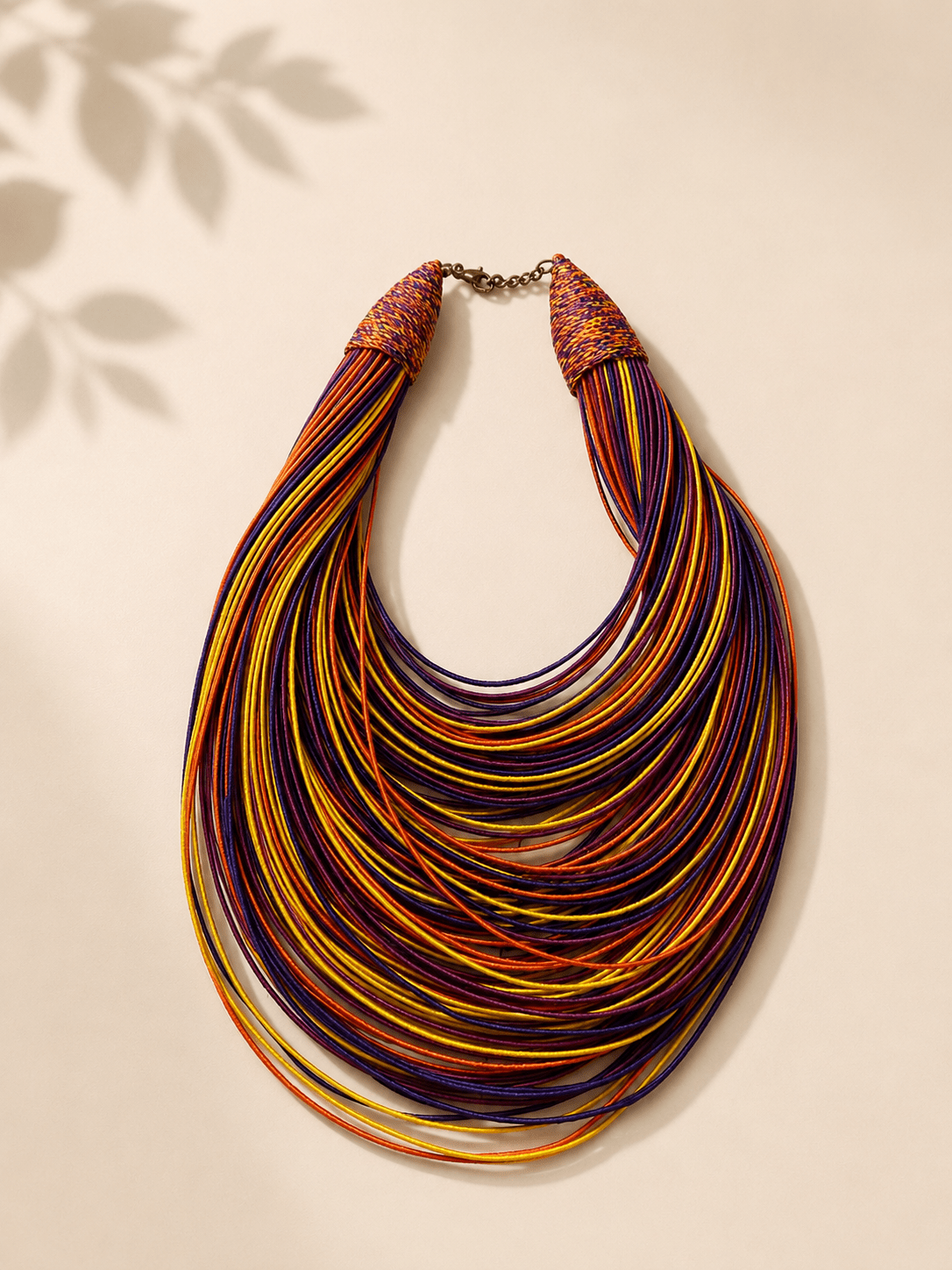 Bantama Layered Thread Statement Necklace - Trufacebygrace