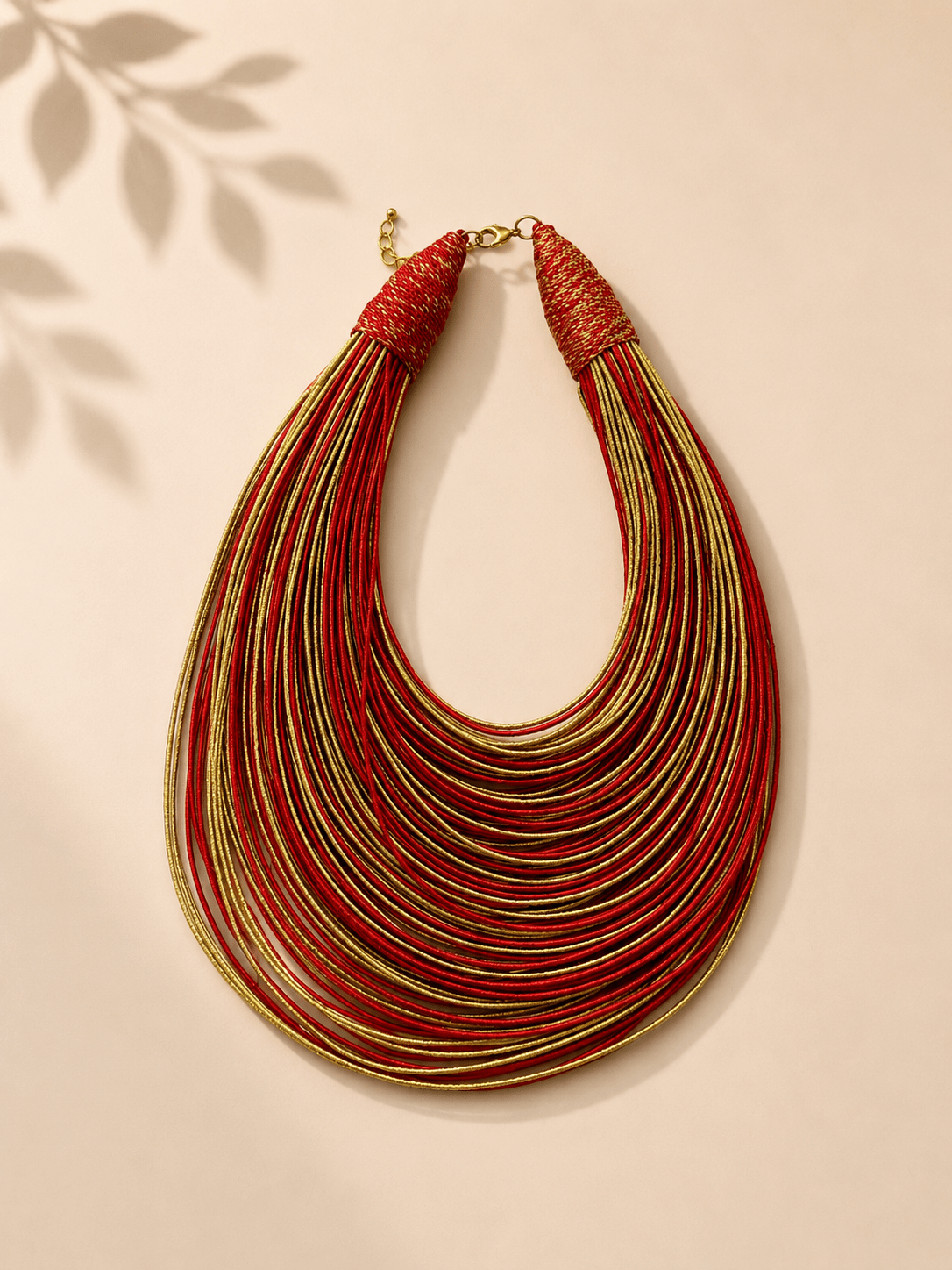Bantama Layered Thread Statement Necklace - Trufacebygrace