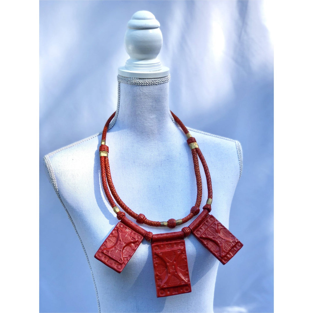 Barima leather Necklace - Trufacebygrace