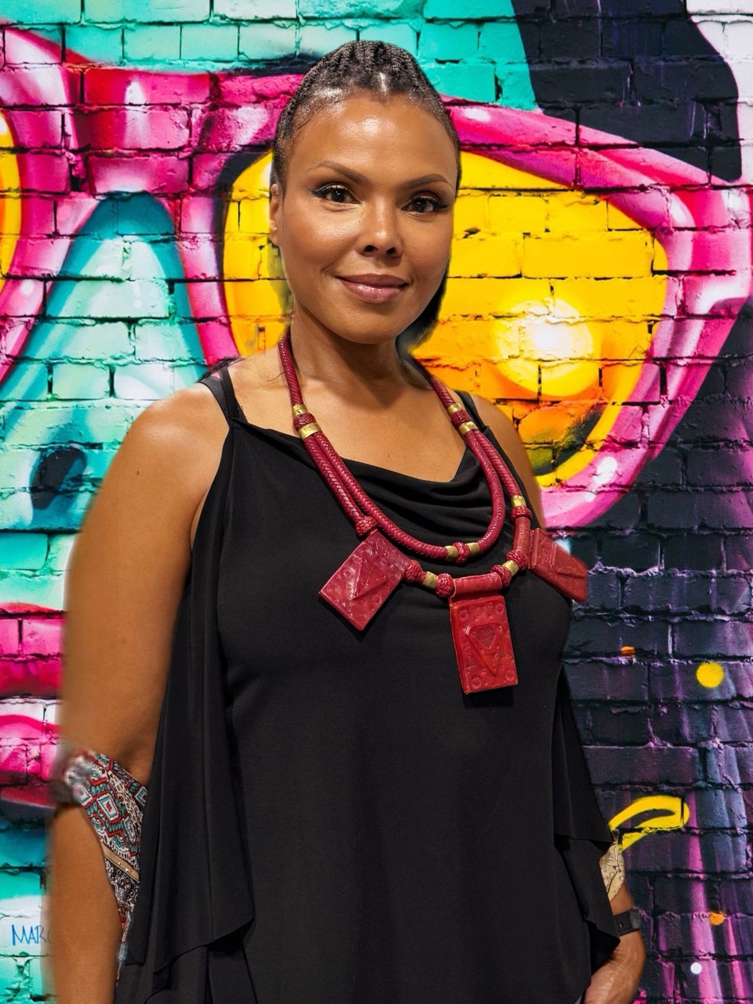 Barima leather Necklace – Trufacebygrace