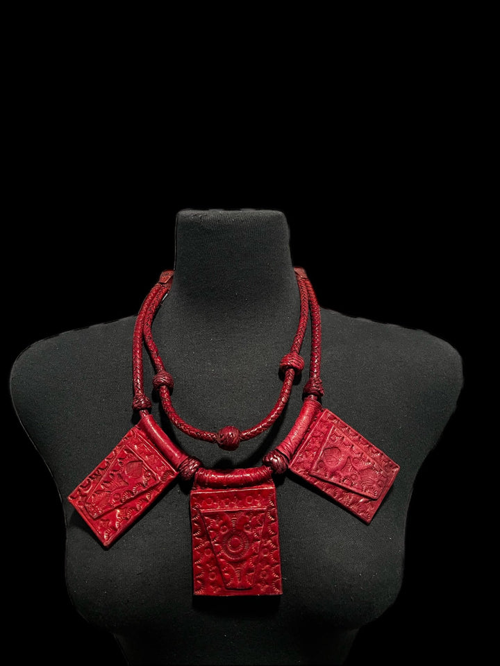 Barima leather Necklace - Trufacebygrace