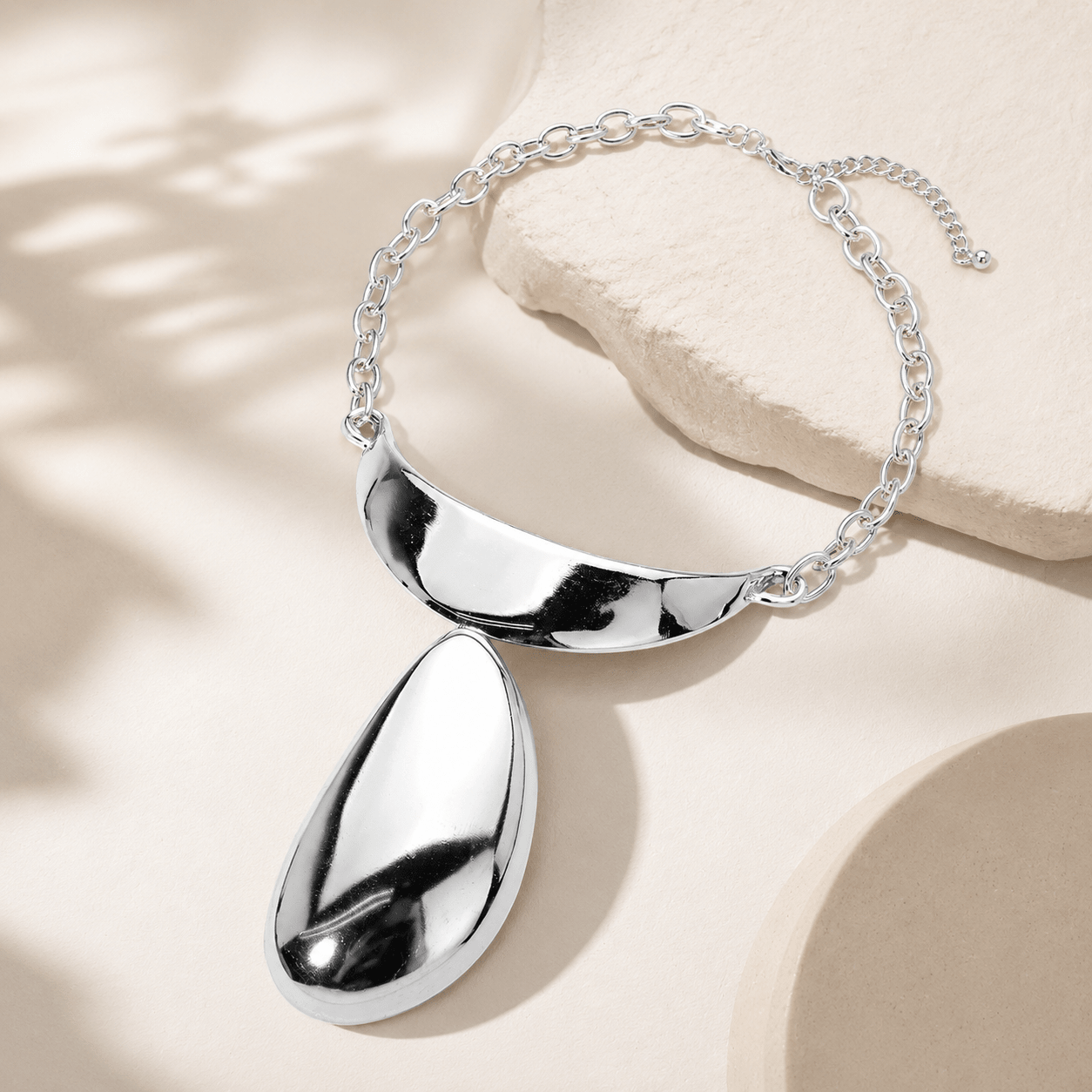 Big Teardrop statement Necklace - Trufacebygrace