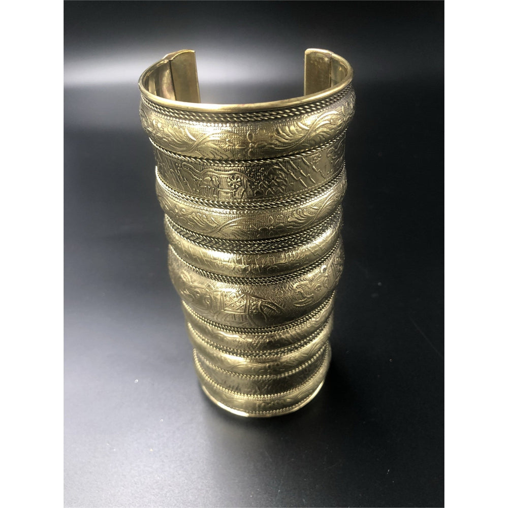 Brass Bangle / Cuff 6 inches - Trufacebygrace