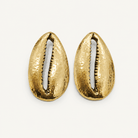 Brass Cowry Earrings - Trufacebygrace
