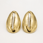 Brass Cowry Earrings - Trufacebygrace