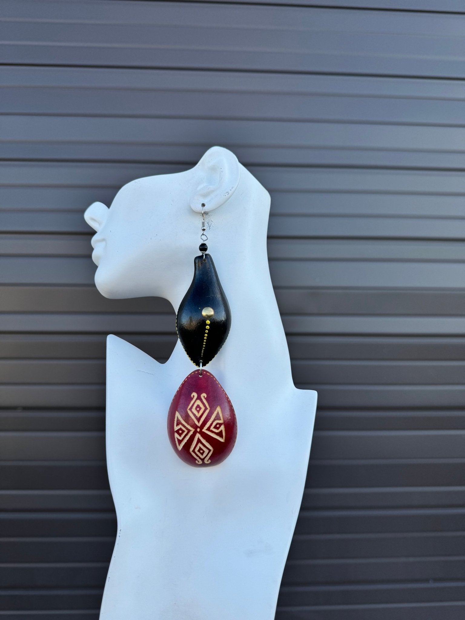 Calabash Tribal Expressions Earring - Trufacebygrace