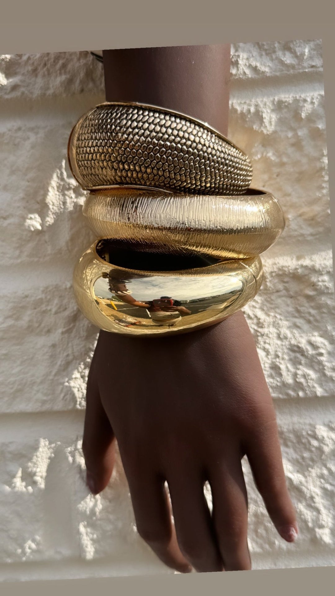 Chunky Mirror Shine Cuff /bracelet - Trufacebygrace