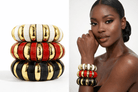 Chunky Vintage Gold Ridges Bracelet - Trufacebygrace