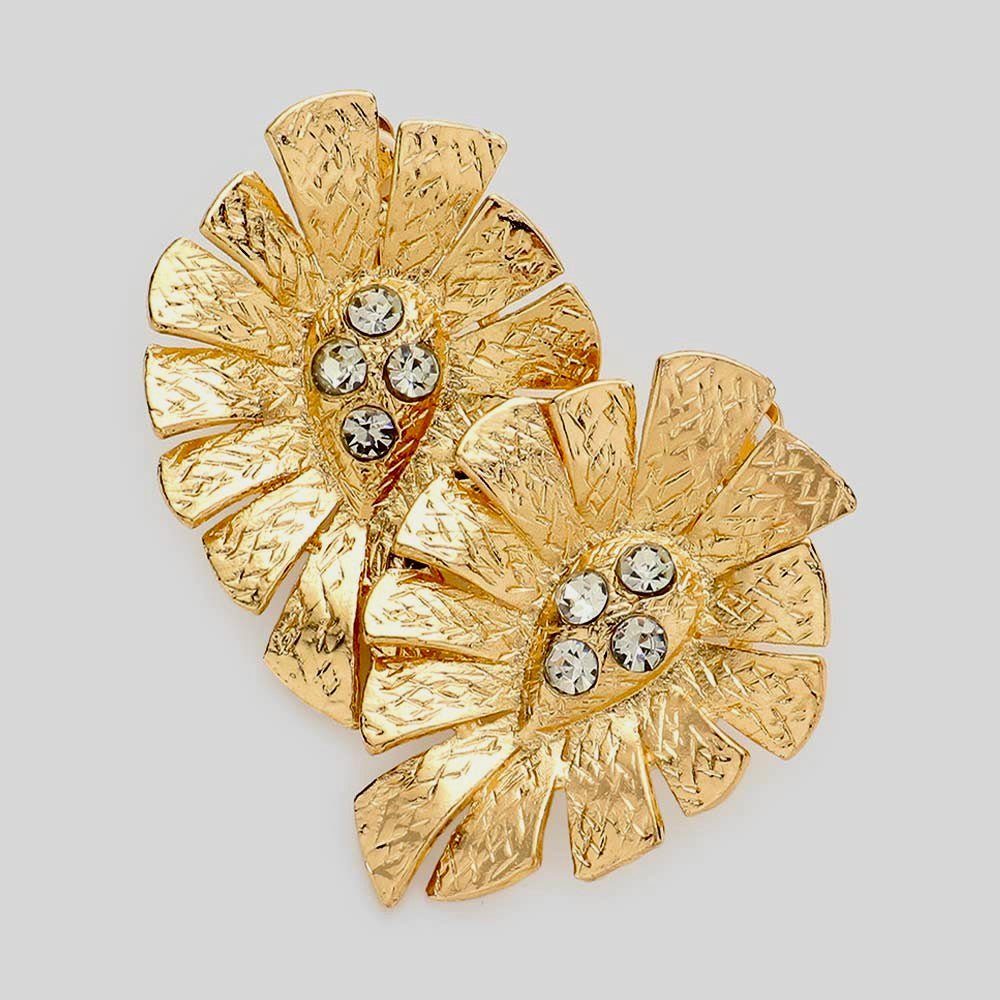 Clip - on Golden Leaf Earrings - Trufacebygrace