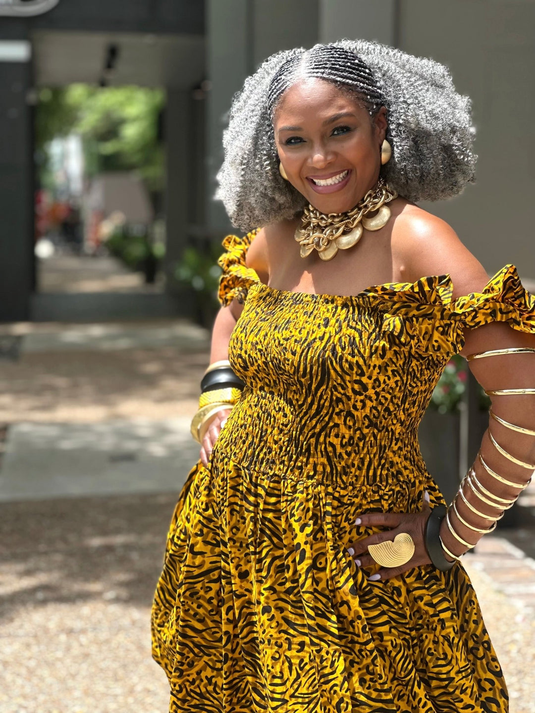 Coiled Spring Arm cuff or Bracelet/ Bangle - Trufacebygrace