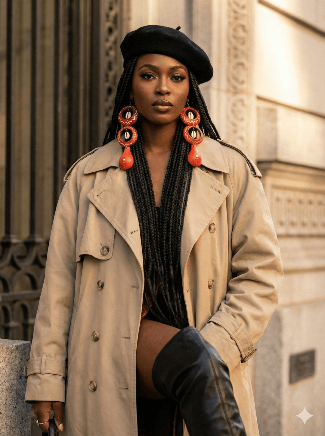 Color Mix Calabash Tribal Expressions Earrings - Trufacebygrace