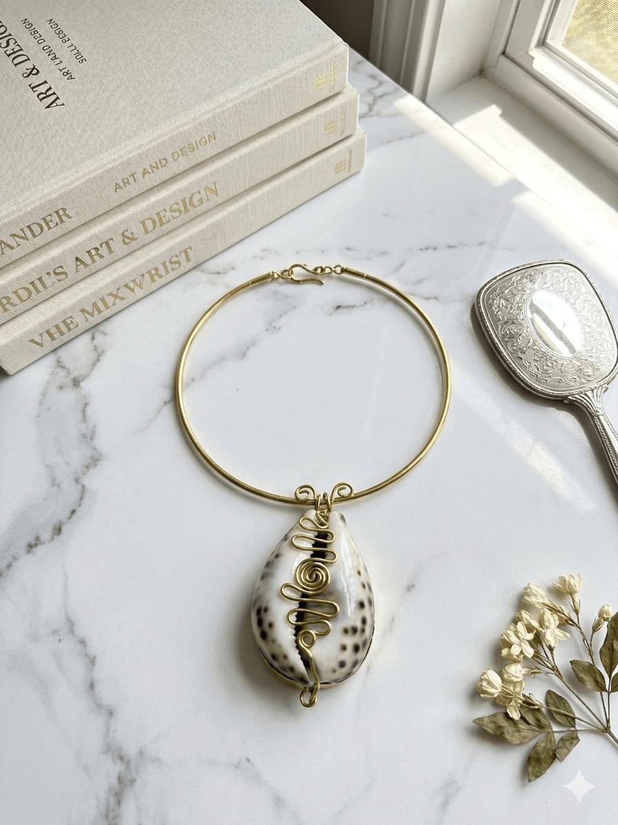 Cowry Heirloom Choker Necklace - Trufacebygrace