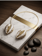 Cowry Ne Brass Two Cowrie Necklace - Trufacebygrace