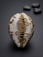 Cowry Ne Brass Wire Ring - Trufacebygrace
