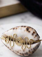 Cowry Ne Brass Wire Ring - Trufacebygrace