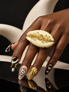 Cowry Ne Brass Wire Ring - Trufacebygrace