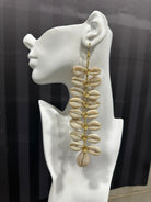Cowry shell hanging Vine Earrings - Trufacebygrace