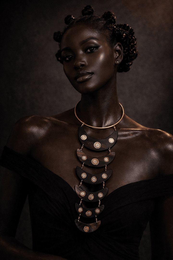 Crescent Statement Collar Necklace - Trufacebygrace