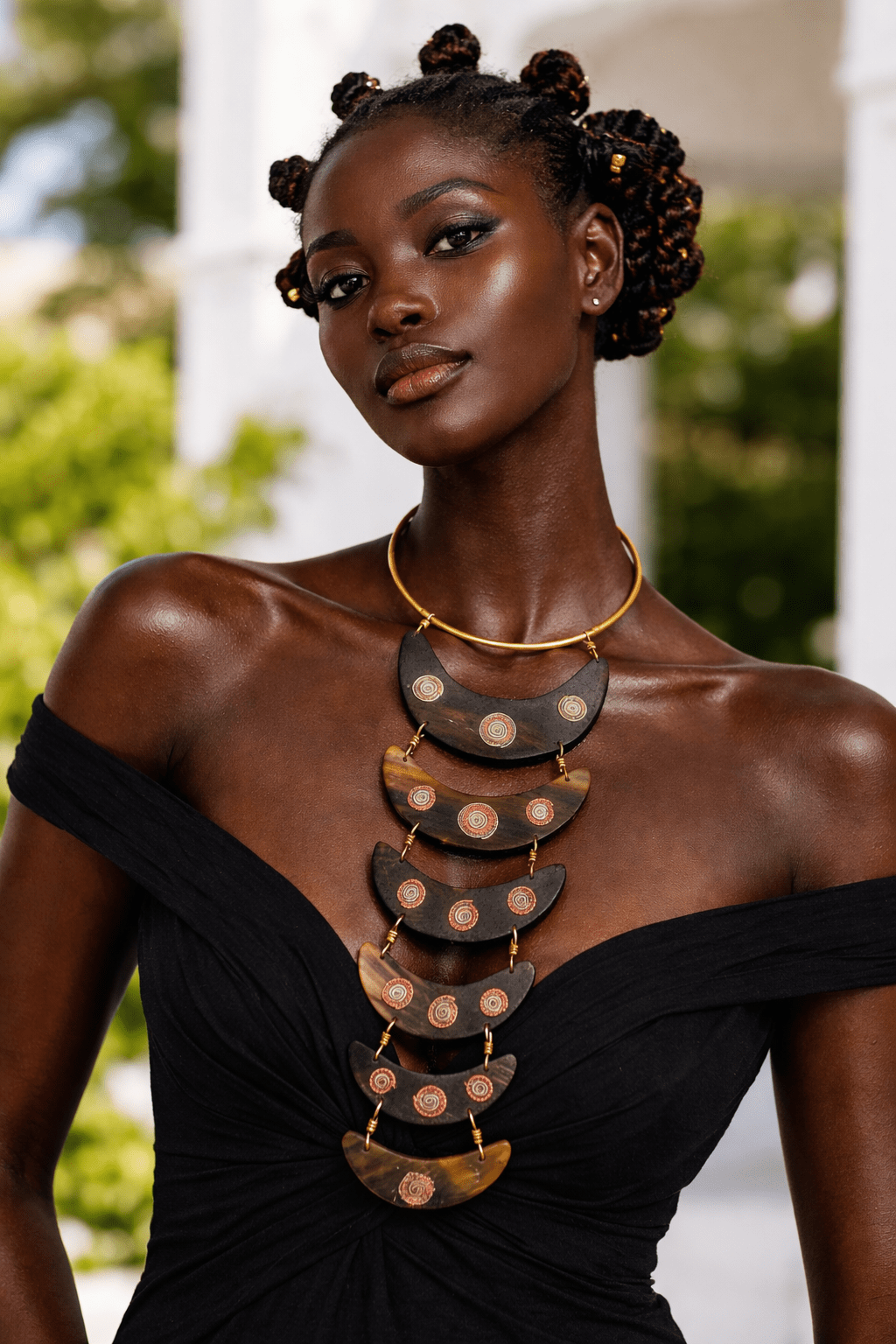 Crescent Statement Collar Necklace - Trufacebygrace