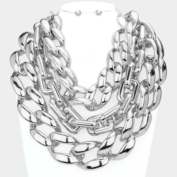 Dadea kesse oversized chain necklace - Trufacebygrace