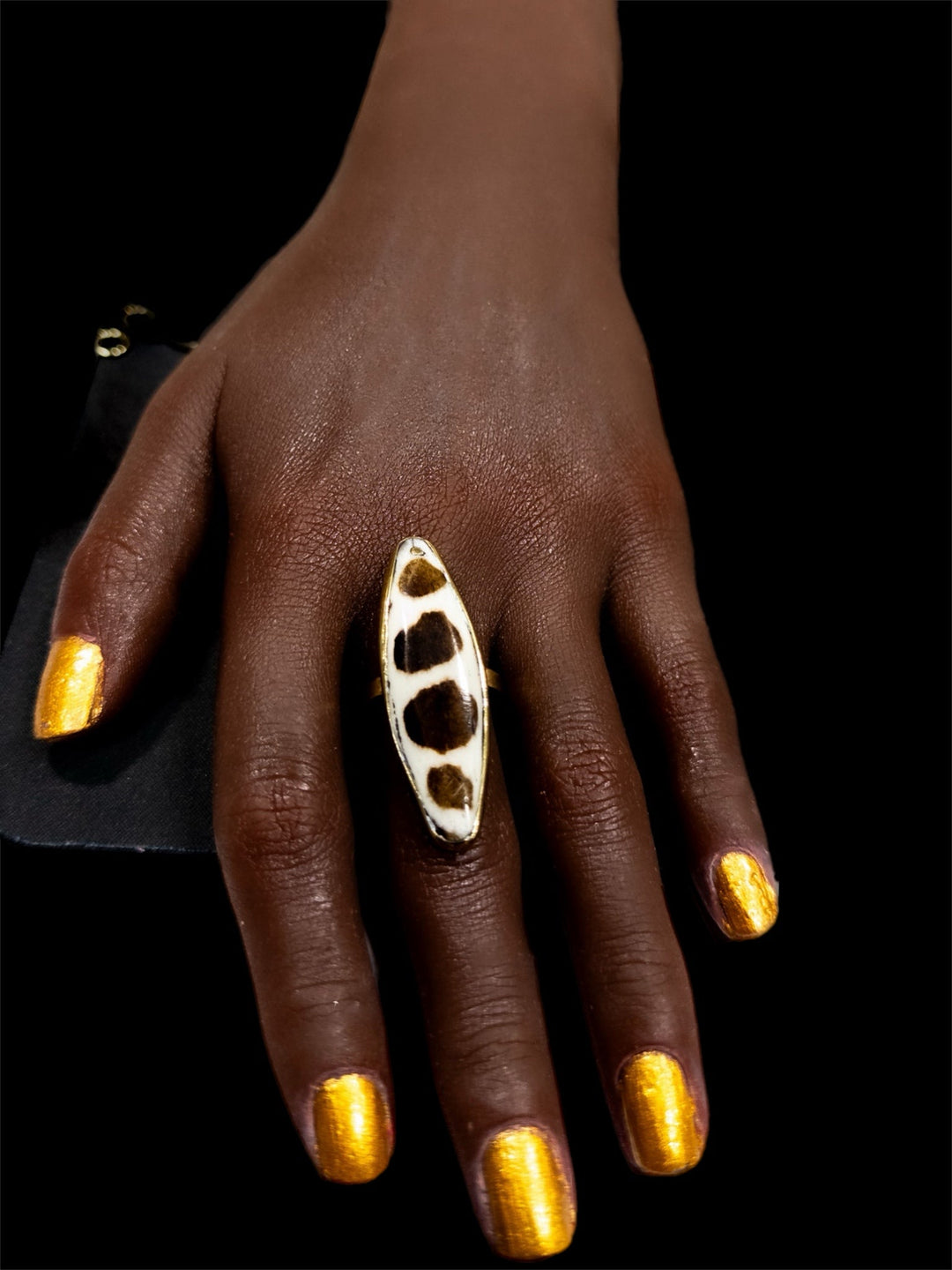 Dainty brass and bone ring - Trufacebygrace