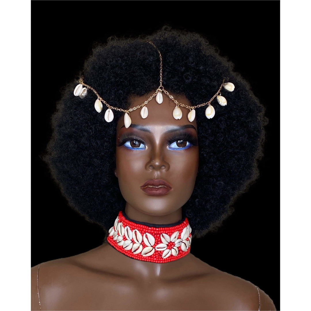 Danai beaded and Cowry choker - Trufacebygrace