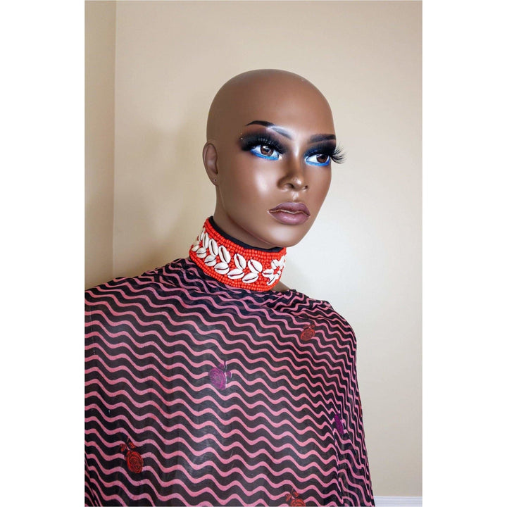 Danai beaded and Cowry choker - Trufacebygrace